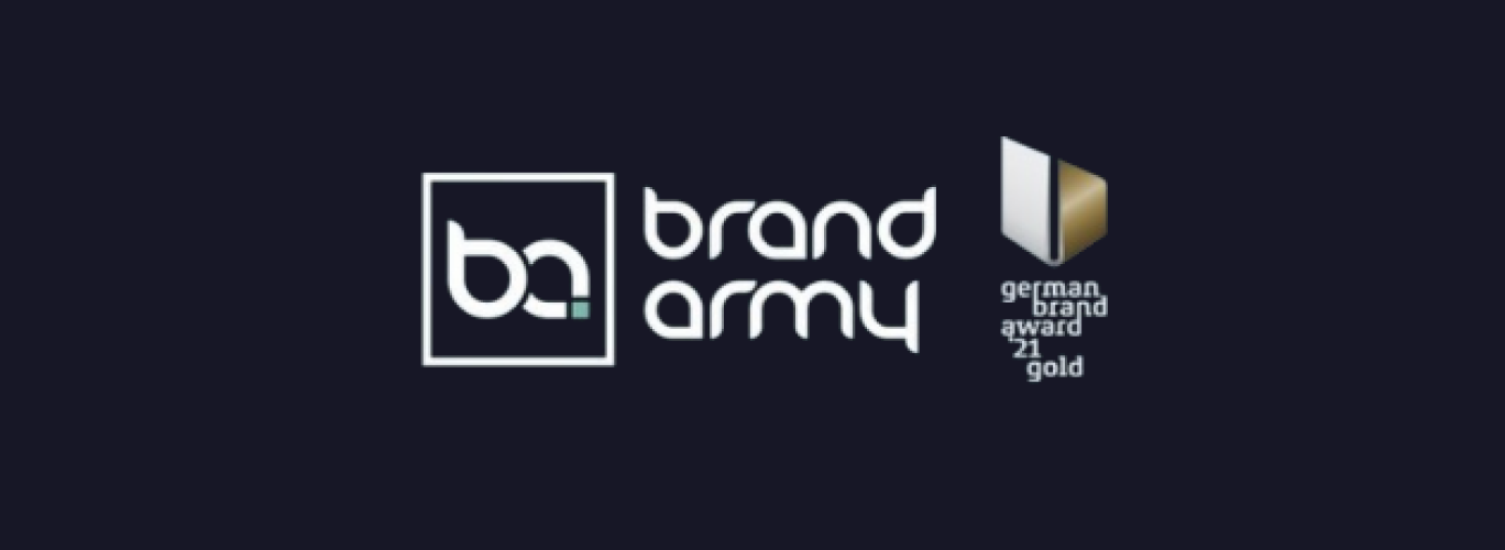 brandarmy Agentur Logo. Brandarmy ist die Dachmarke der Dentalarmy Praxismarketing für Zahnärzte Agentur